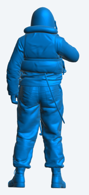 N61 Scale Model Figure – US Navy Deck Talker with Mk2 Helmet Unpainted