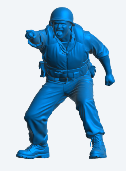 N62 Scale Model Figure – US Navy Deck Crewman Pointing Unpainted