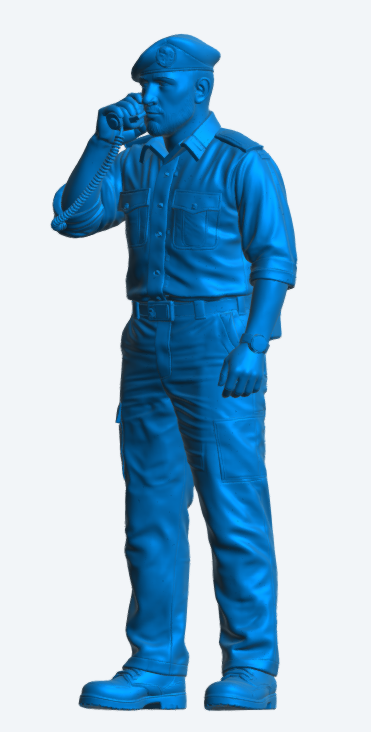 N66 Scale Model Figure – Royal Navy Crewman in Action Working Dress Unpainted