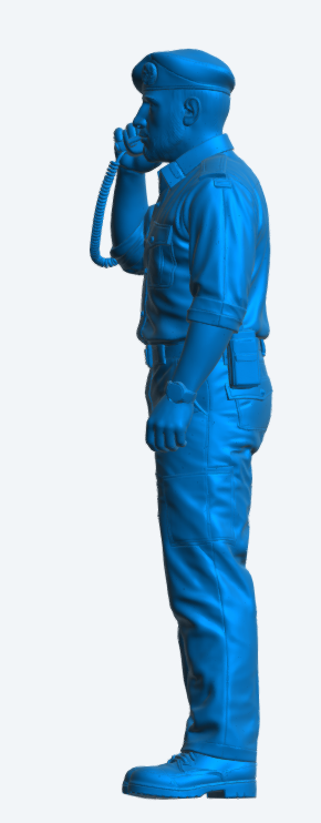 N66 Scale Model Figure – Royal Navy Crewman in Action Working Dress Unpainted