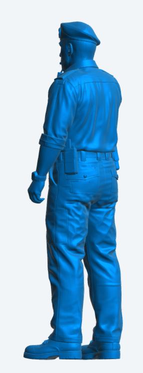 N66 Scale Model Figure – Royal Navy Crewman in Action Working Dress Unpainted