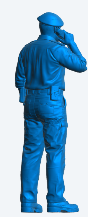 N66 Scale Model Figure – Royal Navy Crewman in Action Working Dress Unpainted