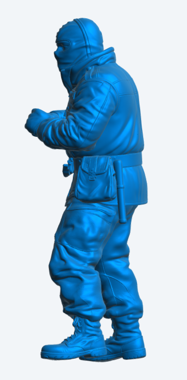 N70 Scale Model Figure – Royal Navy Crewman in Anti-Flash Gear Falklands War Era, Unpainted