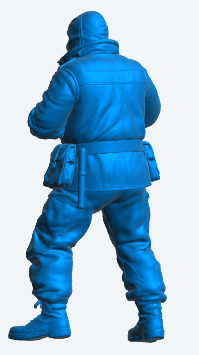 N70 Scale Model Figure – Royal Navy Crewman in Anti-Flash Gear Falklands War Era, Unpainted
