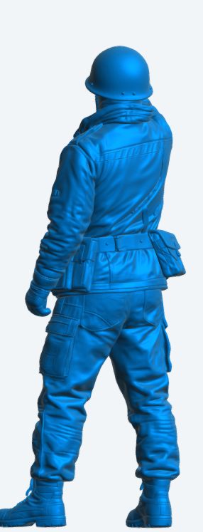 N74 Royal Navy Crewman Pointing Falklands War Anti-Flash Gear, Unpainted