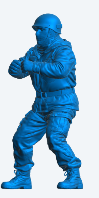 N76 Modellfigur – Kanonenbesatzung der Royal Navy in Flammschutzbekleidung, unbemalt)