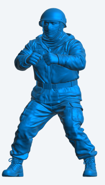 N76 Modellfigur – Kanonenbesatzung der Royal Navy in Flammschutzbekleidung, unbemalt)