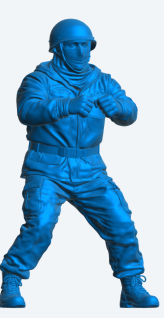 N76 Modellfigur – Kanonenbesatzung der Royal Navy in Flammschutzbekleidung, unbemalt)