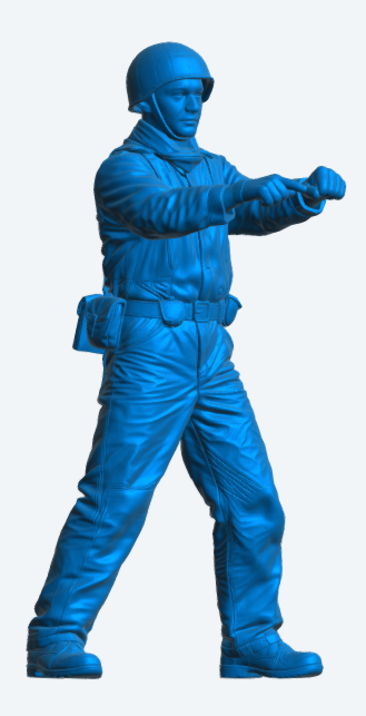 N77 Maßstabgetreue Modellfigur – Kanonenbesatzung der Royal Navy in Anti-Flash-Ausrüstung, unlackiert
