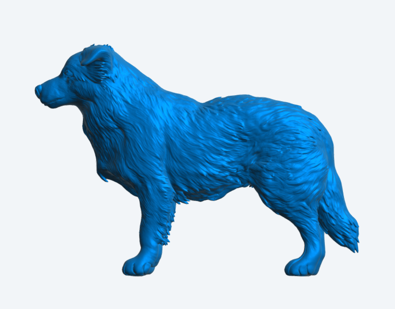 L14 Sheepdog Miniature Figure – Working Farm Dog Resin Model for Dioramas Unpainted