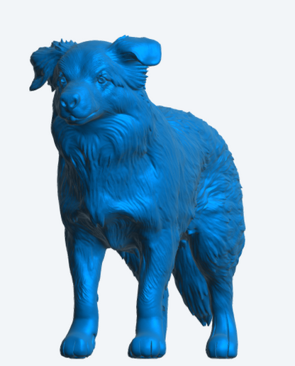 L14 Sheepdog Miniature Figure – Working Farm Dog Resin Model for Dioramas Unpainted