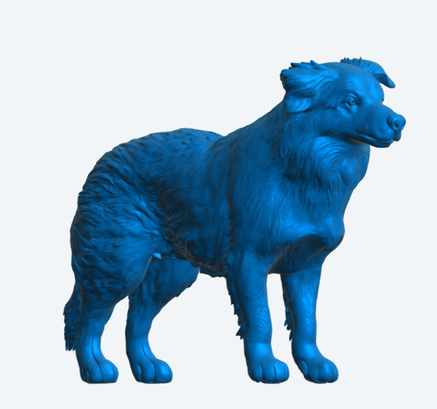 L14 Sheepdog Miniature Figure – Working Farm Dog Resin Model for Dioramas Unpainted