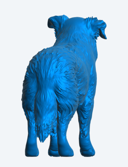 L14 Sheepdog Miniature Figure – Working Farm Dog Resin Model for Dioramas Unpainted