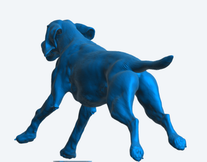 L16 German Shorthaired Pointer Miniature Figure – Running Hunting Dog Resin Model Unpainted