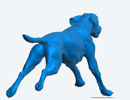 L16 German Shorthaired Pointer Miniature Figure – Running Hunting Dog Resin Model Unpainted