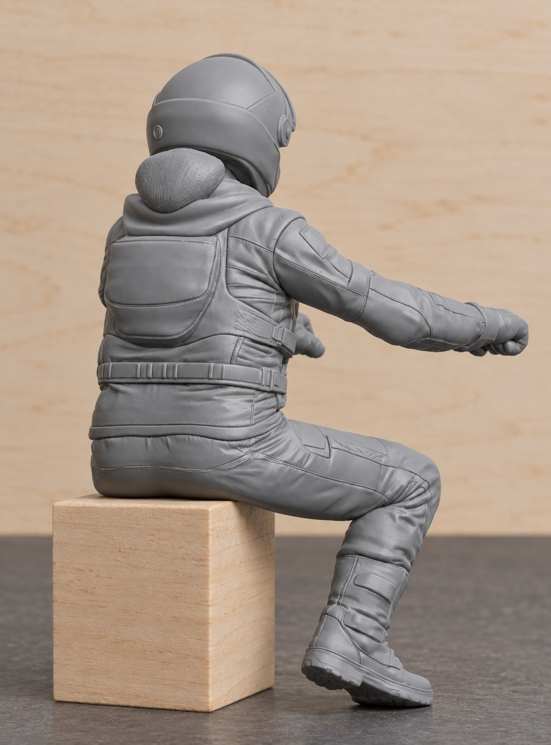 B12 Female Adventure Rider Figure for BMW 1:12 Model Motorbike Displays | Unpainted