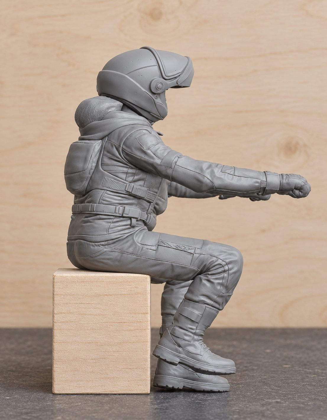 B12 Female Adventure Rider Figure for BMW 1:12 Model Motorbike Displays | Unpainted