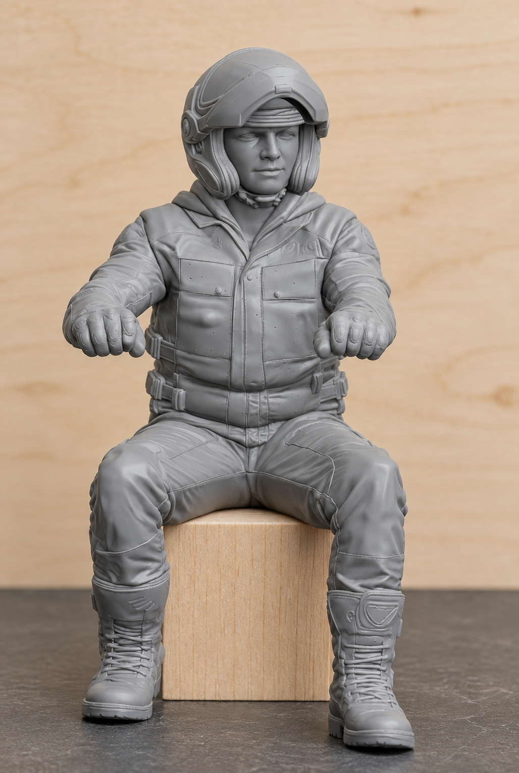 B12 Female Adventure Rider Figure for BMW 1:12 Model Motorbike Displays | Unpainted