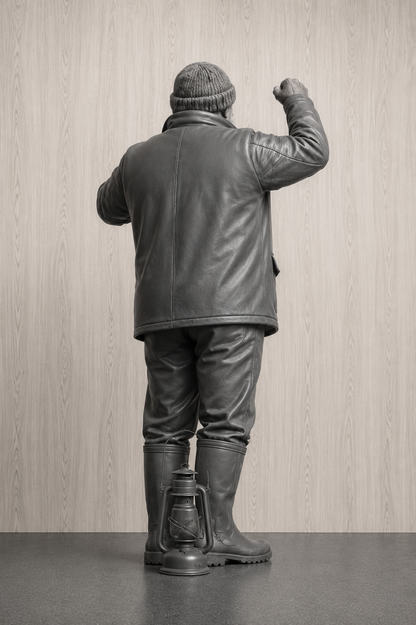 TG123 Scale Model Sailor Holding Oil Lamp Figure – Multi Scale Unpainted Resin Miniature
