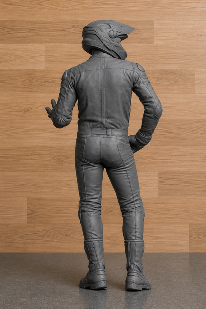B19 Modern Sport Bike Rider Scale Model Figure  Unpainted Motorcycle