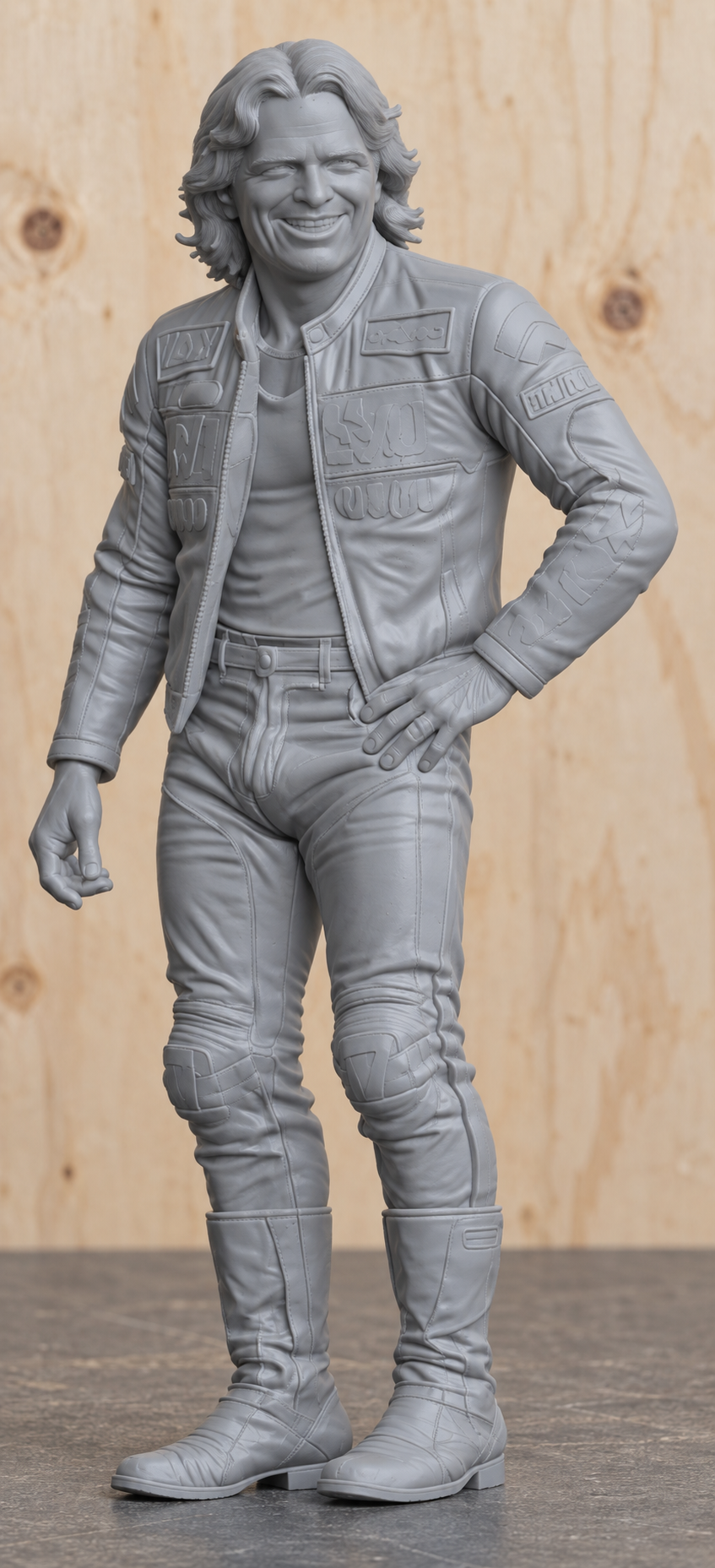 B35 Barry Sheene Inspired Standing Figure | Unpainted Multi Scale Model Suzuki RG500