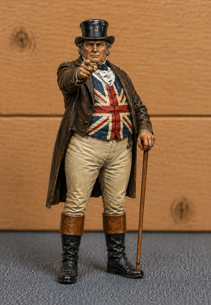 Jäger Hobby M127 John Bull Who’s Absent? WWI British Recruiting Poster Scale Model Figure