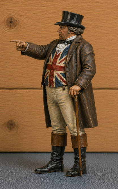 Jäger Hobby M127 John Bull Who’s Absent? WWI British Recruiting Poster Scale Model Figure