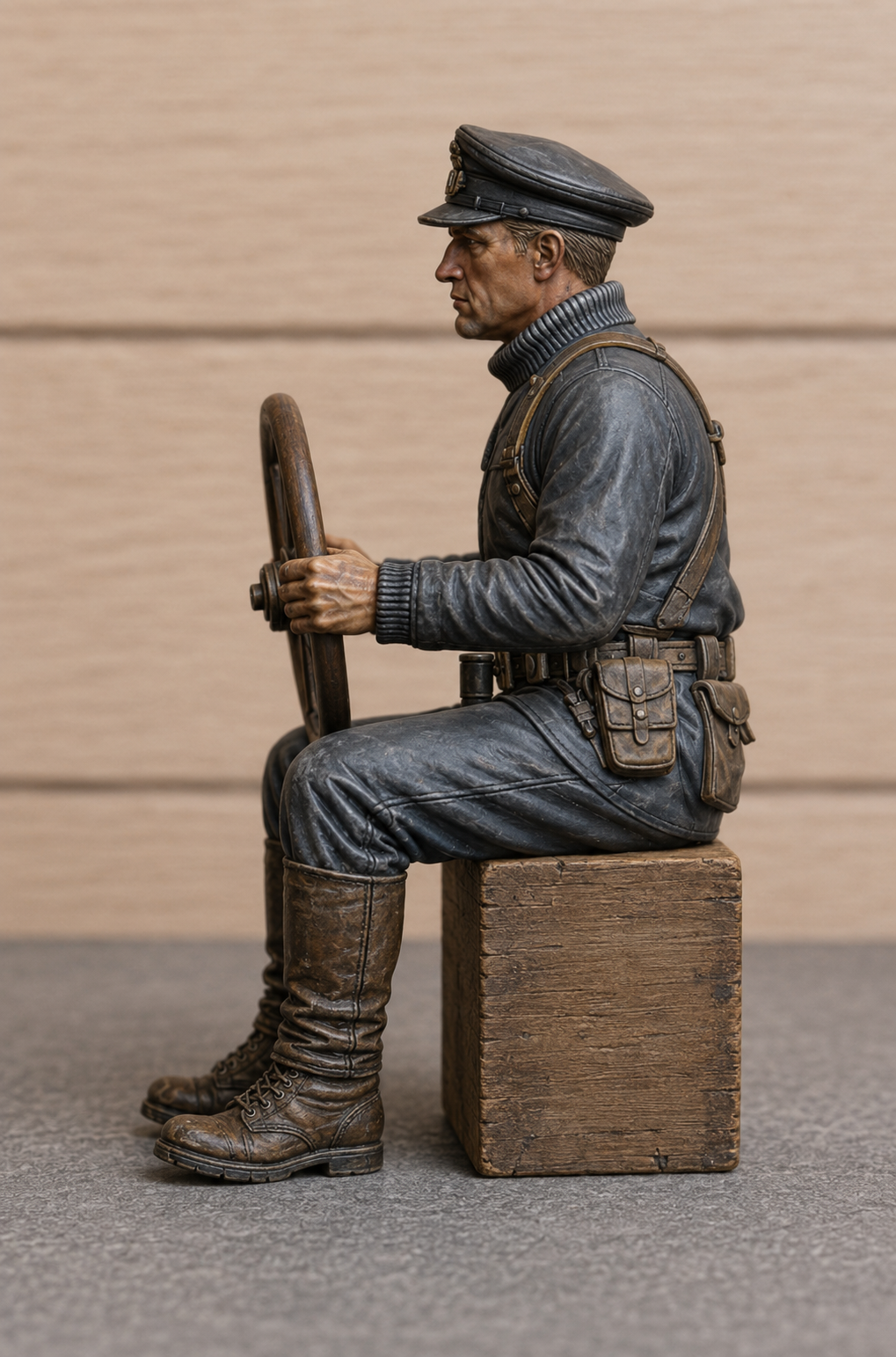 TG113 1940er Jahre Arbeiter – Entlassungsanzug, Hände in Hosentaschen UNBEMALT