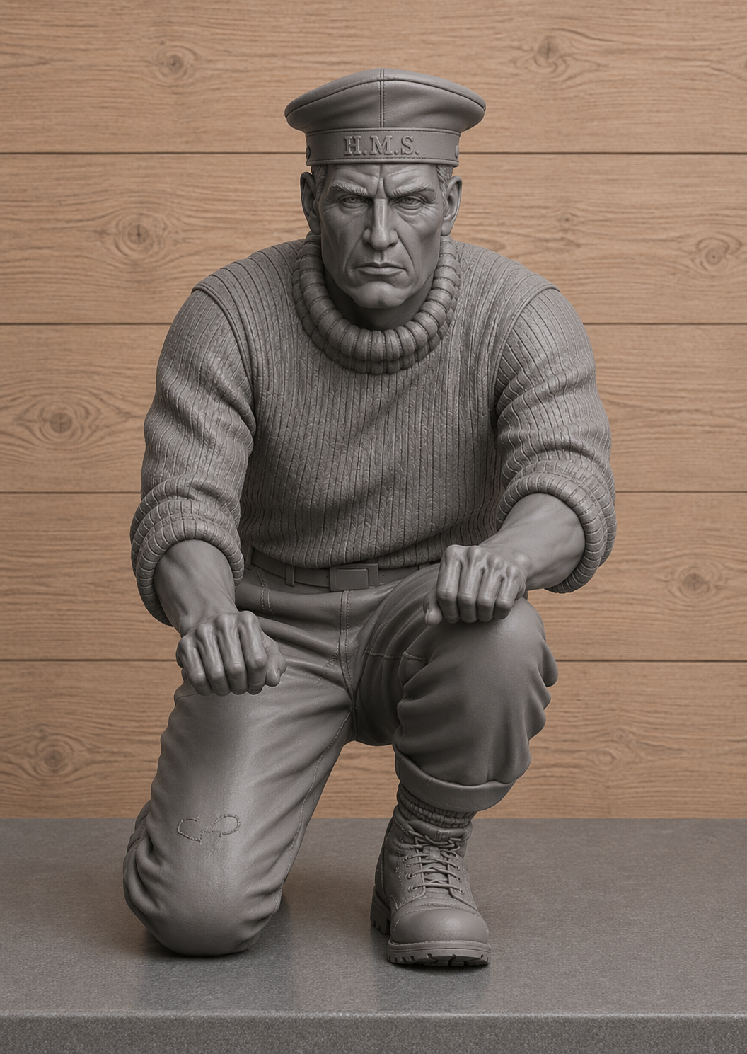 CMB5 Royal Navy Coastal Forces Crewman – Unpainted Multi-Scale Model Figure