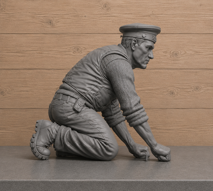 CMB5 Royal Navy Coastal Forces Crewman – Unpainted Multi-Scale Model Figure