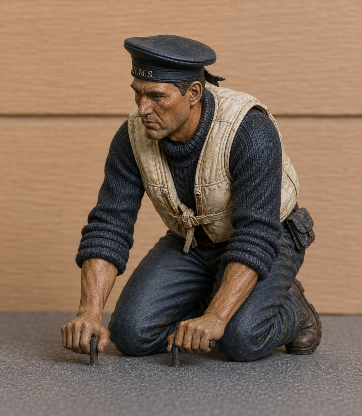 CMB5 Royal Navy Coastal Forces Crewman – Unpainted Multi-Scale Model Figure