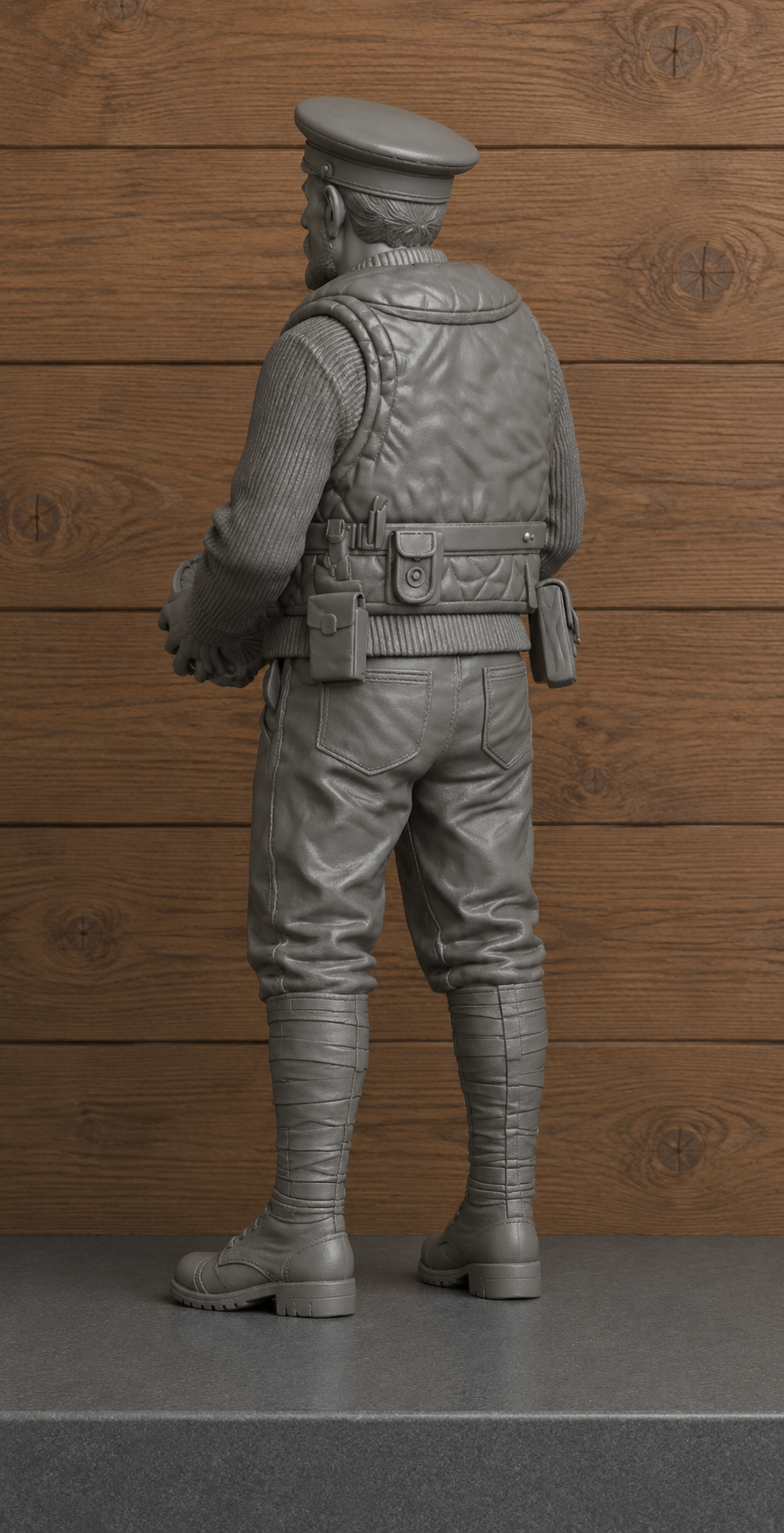 CMB10 Unpainted WWI Royal Navy Coastal Forces Crewman with Lewis Gun Magazine