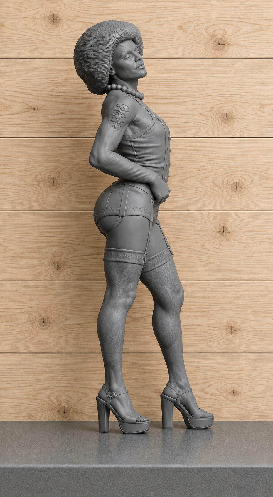 W84 Dr Frank – Rocky Horror Inspired Unpainted Scale Model Figure Multi Scale up to 1/8 220mm
