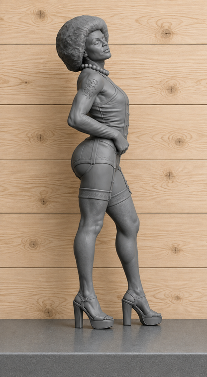 W84 Dr Frank – Rocky Horror Inspired Unpainted Scale Model Figure Multi Scale up to 1/8 220mm