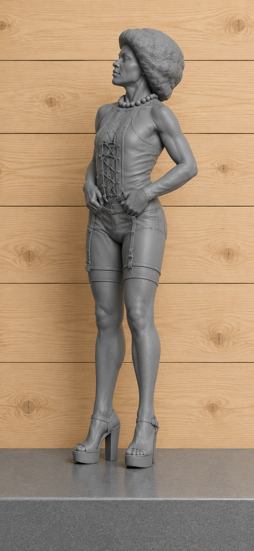 W84 Dr Frank – Rocky Horror Inspired Unpainted Scale Model Figure Multi Scale up to 1/8 220mm