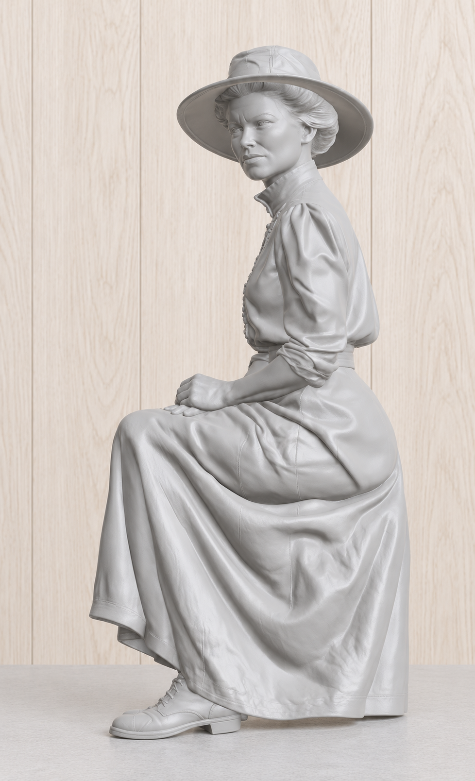 TG137 Katharine Hepburn as Rose – African Queen Inspired Multi Scale Model Boat Figure Unpainted
