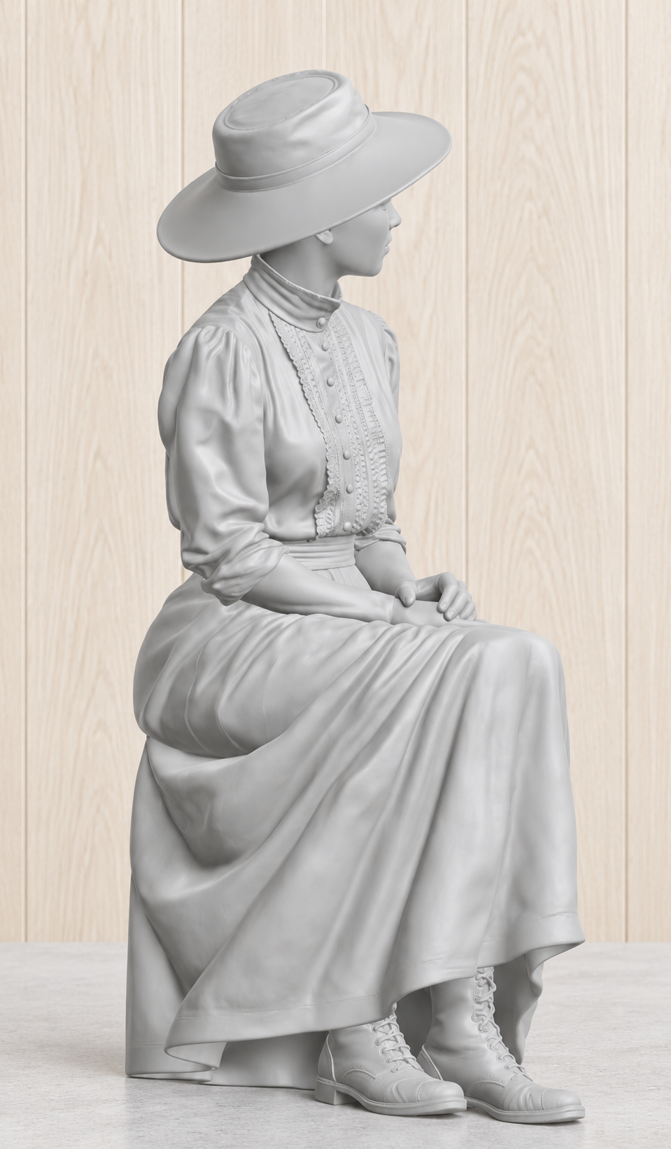 TG137 Katharine Hepburn as Rose – African Queen Inspired Multi Scale Model Boat Figure Unpainted