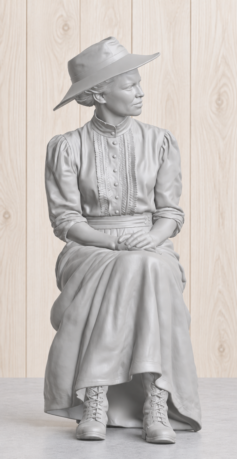 TG137 Katharine Hepburn as Rose – African Queen Inspired Multi Scale Model Boat Figure Unpainted