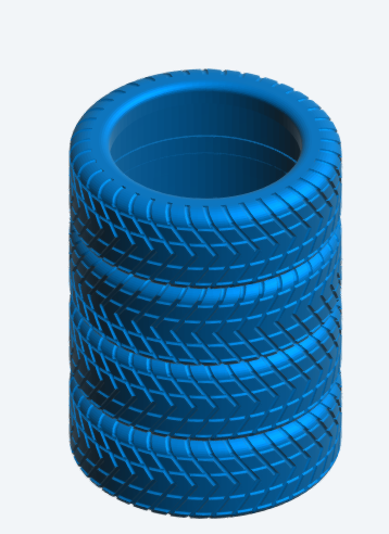 SA71 – Stack of 4 Scale Model Tyres