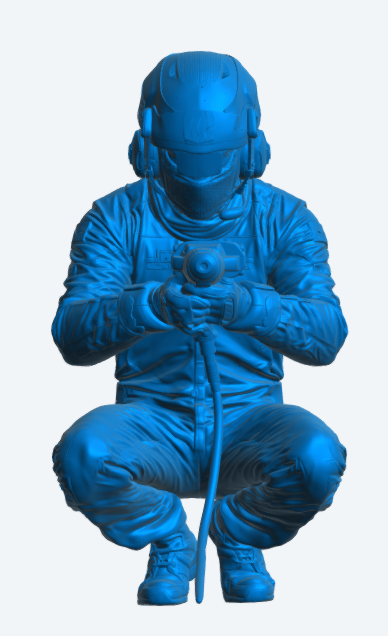 C35 WEC GT Pit Crew – Wheel Gun Technician Kneeling Pose Unpainted
