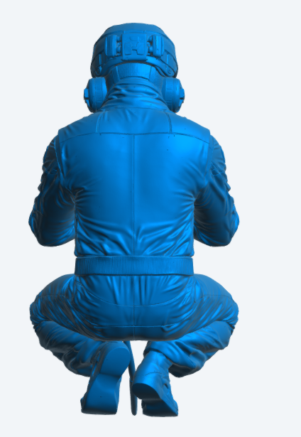 C35 WEC GT Pit Crew – Wheel Gun Technician Kneeling Pose Unpainted