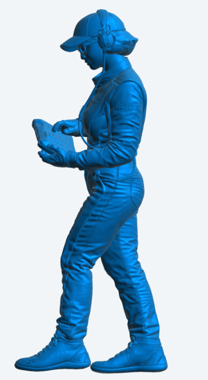 C60 Modern WRC Engineer – Standing Tablet Operator, Unpainted