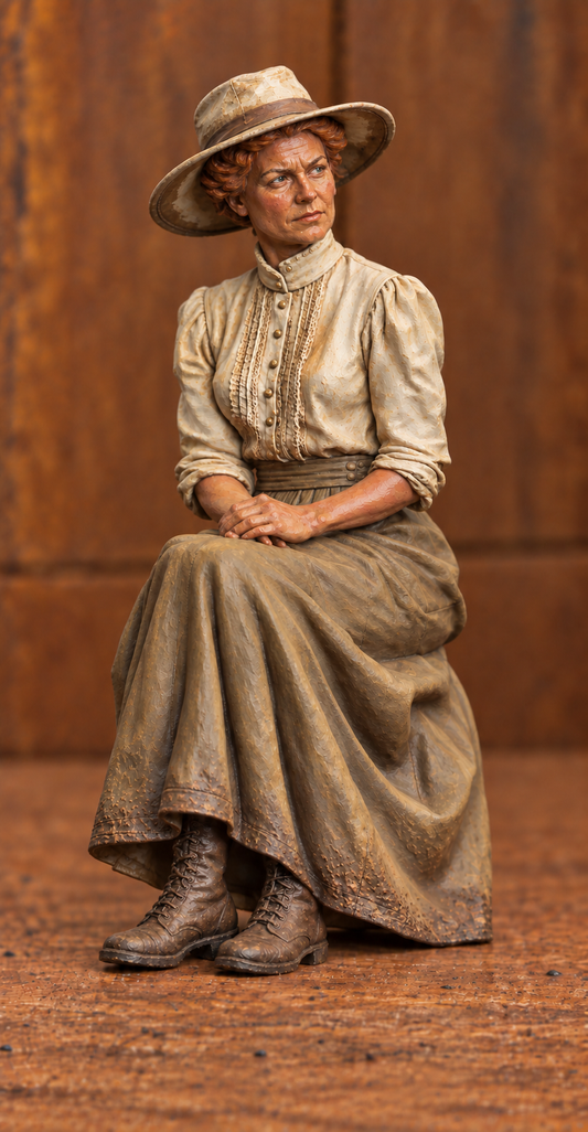 TG137 Katharine Hepburn as Rose – African Queen Inspired Multi Scale Model Boat Figure Unpainted