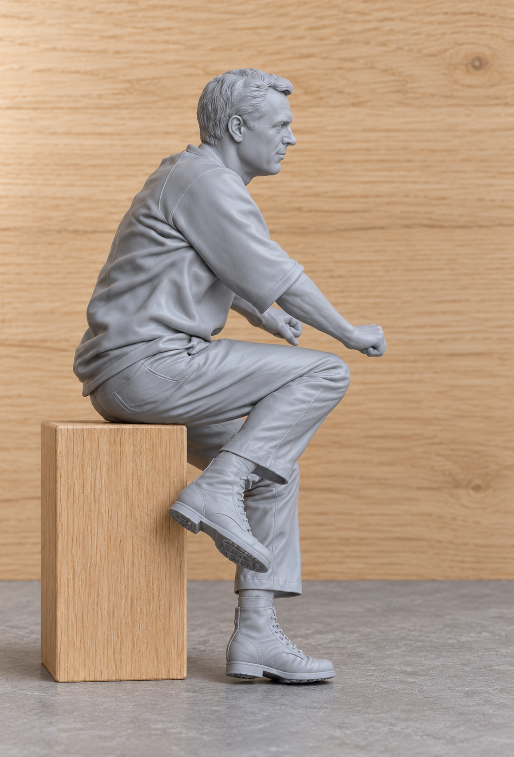 B54 Steve McQueen Motorcycle Figure – The Great Escape Unpainted, Multiple Scales