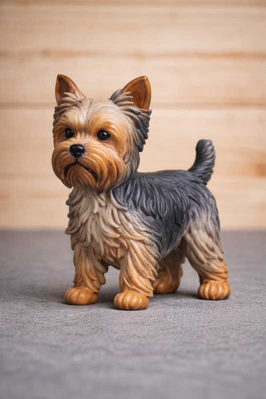 A102 Yorkshire Terrier Standing – Unpainted Scale Model