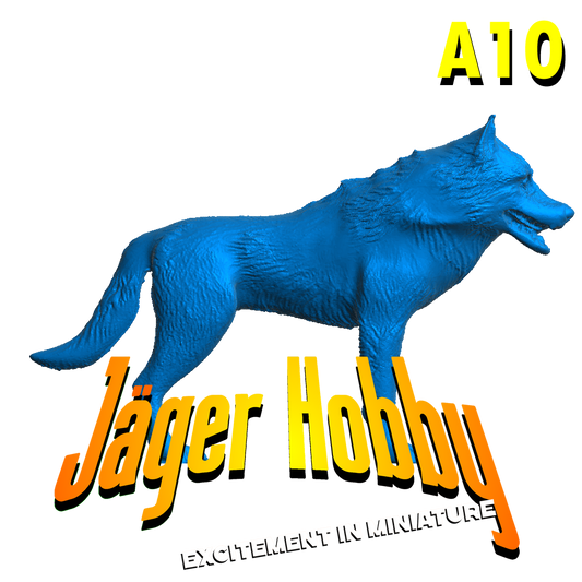 A10 Scale Model Wolf Figure  Jager Hobby