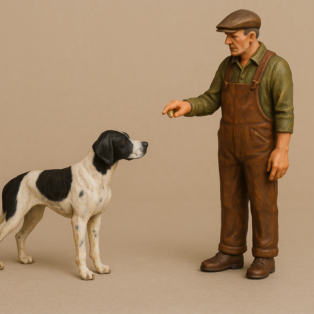 A20 Scale Model English Pointer is a meticulously crafted figure