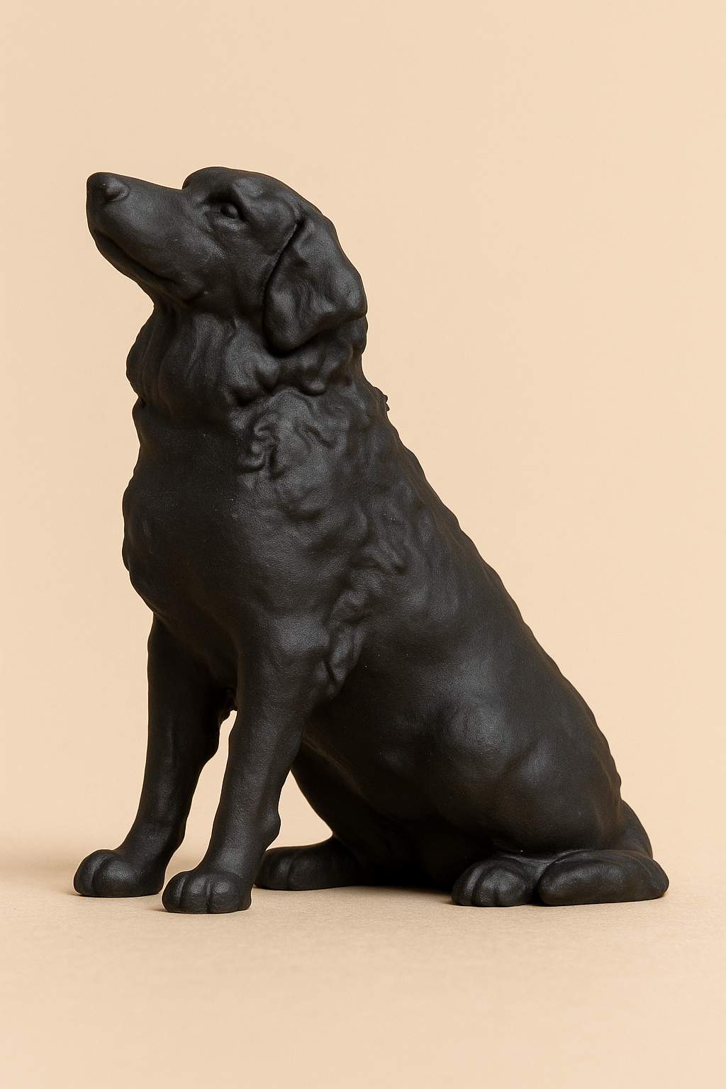 A23 Golden Retriever is an exceptionally detailed and lifelike scale model figure,