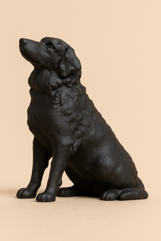 A23 Golden Retriever is an exceptionally detailed and lifelike scale model figure,