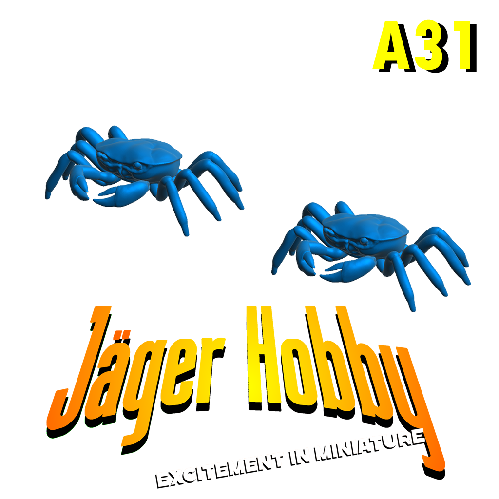 A31 Large Scale Model Crabs – Realistic Marine Detailing for Fishing Boats & Dioramas